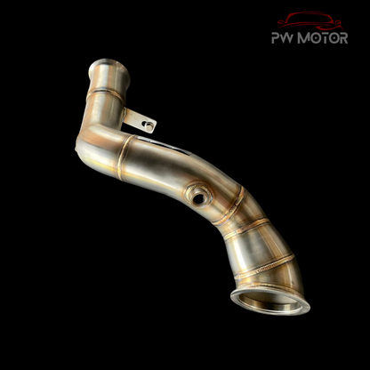 Mercedes C300 M274 Catless Heat Shielded Downpipes (NO OPF) | PW Motor