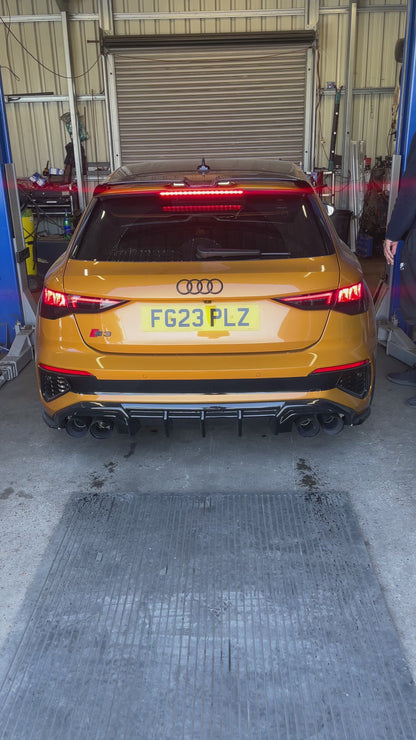 Audi S3 8Y Sports Cat 200cell Euro6 Fully Heat Shielded Downpipes | PW Motor